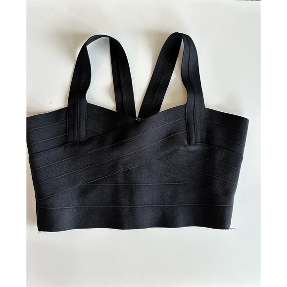 Black Bandage Cami Tank Top Sz. Large - Picture 1 of 7